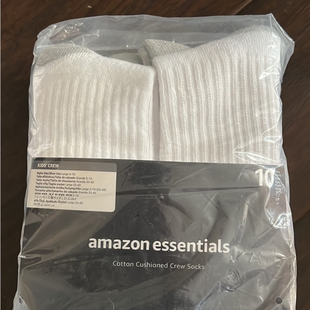 Kids Crew Socks Size 3-10